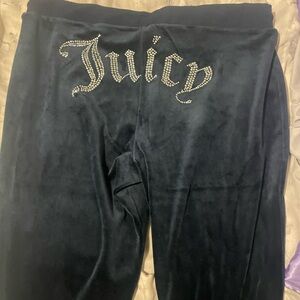 Juicy Couture Black Velour Pants